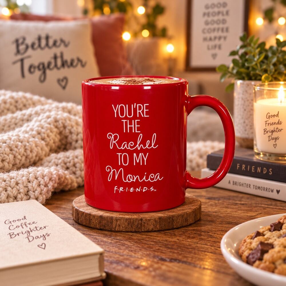 Friends You're the Rachel to My Monica Red Mug 11 oz Coffee Cup